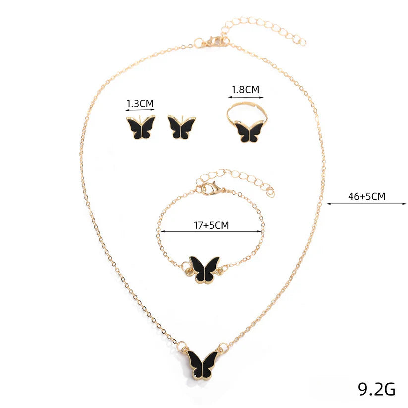 Butterfly Pendant Set (4 in 1)