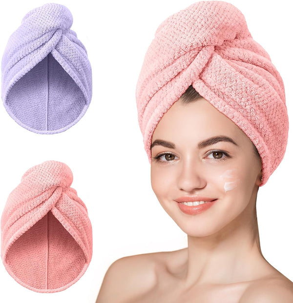 Premium Cotton Quick Hair Drying Towel  BUY 1 GET 1 FREE