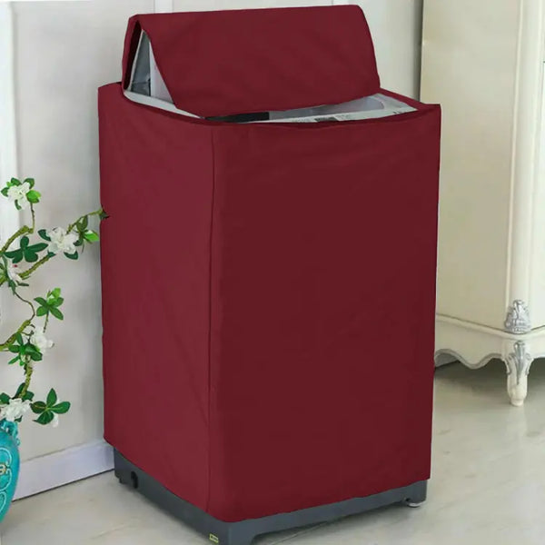 Waterproof Top Loaded Washing Machine Cover - Maroon
