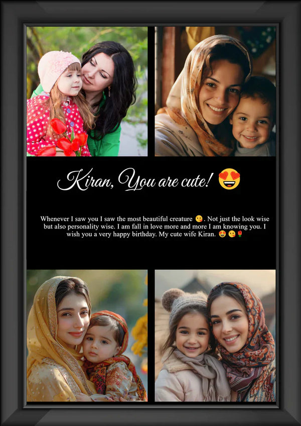 CHIC PHOTO FRAME WITH CUSTOMIZATION | CUSTOMIZE YOUR FRAME ON WHATSAPP