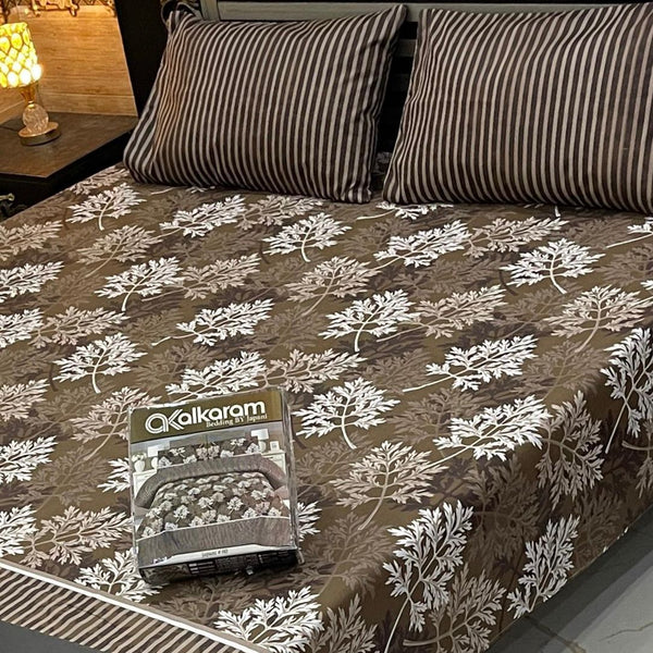 Cotton Bedsheet Set 3 Piece