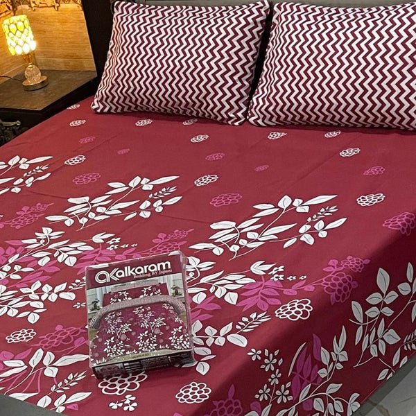 Cotton Bedsheet Set 3 Piece