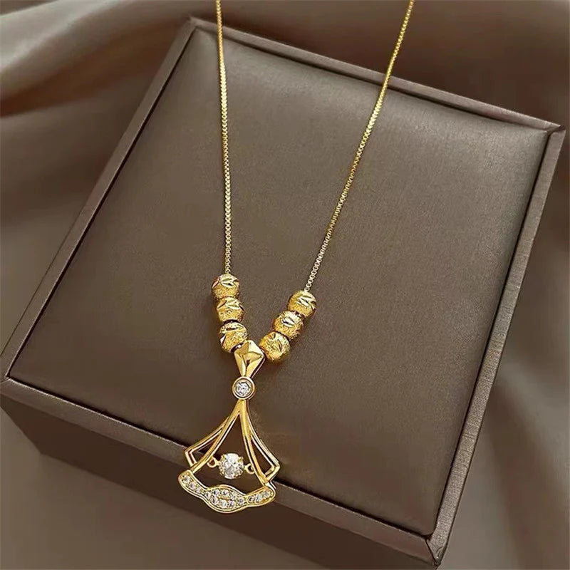 Pearl Necklace for Women(24k Gold )