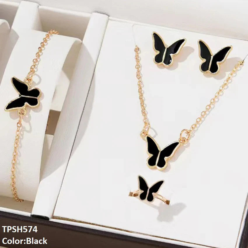 Butterfly Pendant Set (4 in 1)