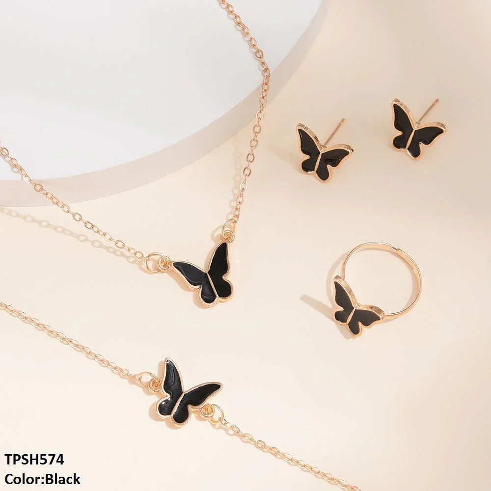 Butterfly Pendant Set (4 in 1)