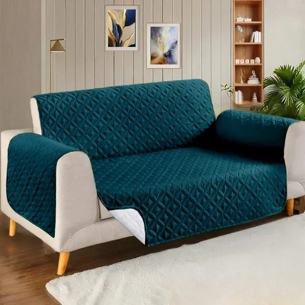 Ultrasonic Microfiber Sofa Cover - Zinc