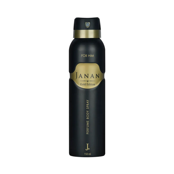 J. Junaid Jamshed – Body Spray Janan Gold – Fresh Woody & Fruity Scent – 150ml