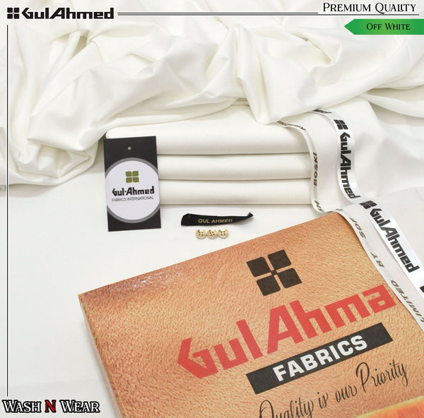 Gul Ahmed Boski Wash N Wear (OFF WHITE)
