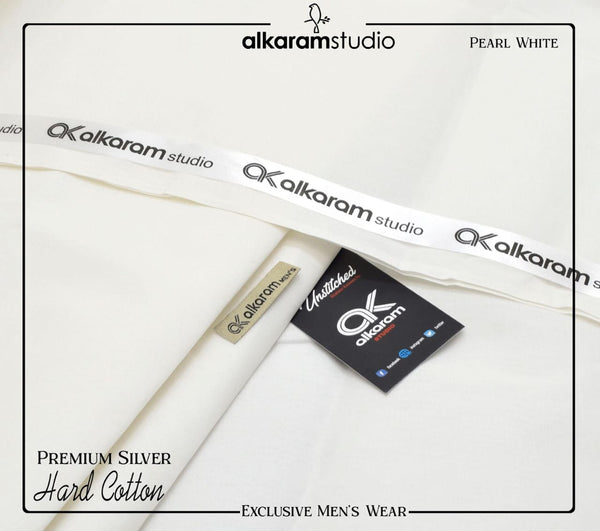AL-KARAM Silver finish Hard COTTON- SUMMER COLLECTION FOR MENS