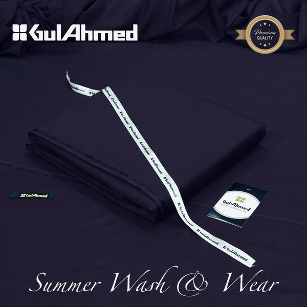 Gul Ahmed  Wash & Wear Unstitched Suit Men