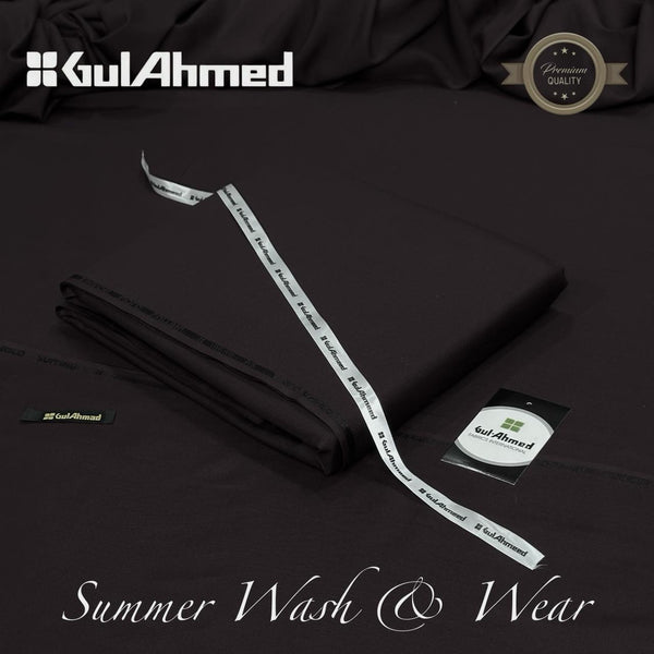 Gul Ahmed  Wash & Wear Unstitched Suit Men