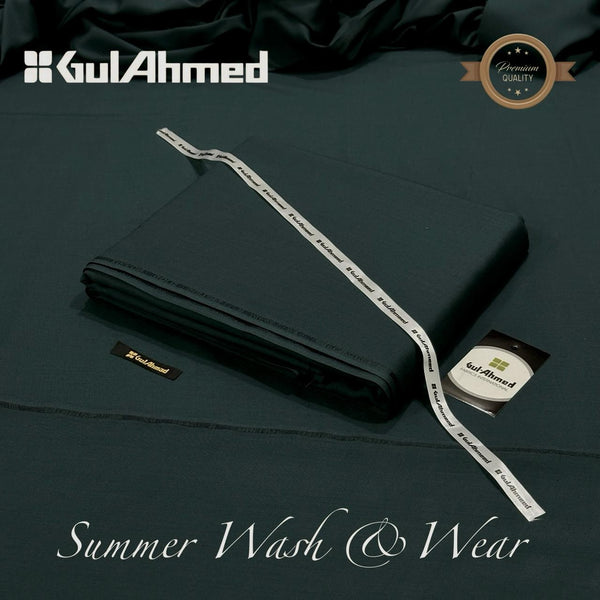 Gul Ahmed  Wash & Wear Unstitched Suit Men