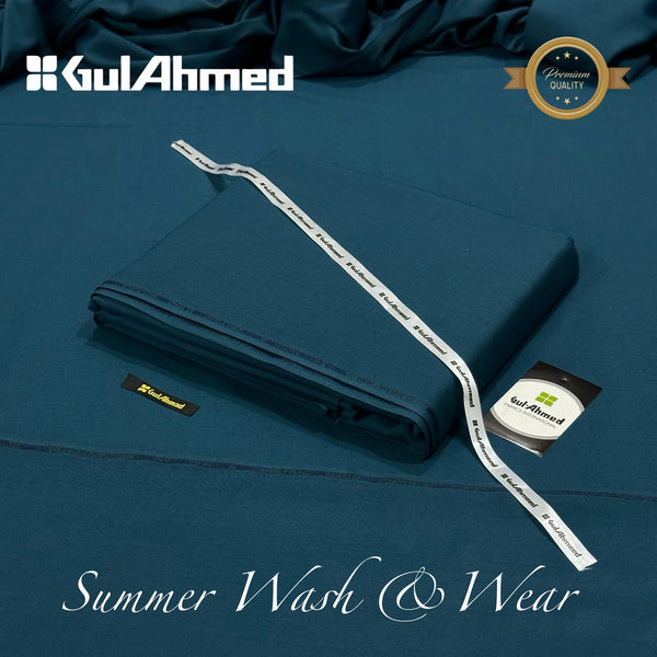 Gul Ahmed  Wash & Wear Unstitched Suit Men