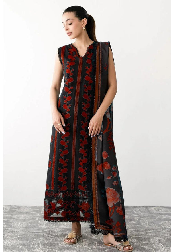 ZEB LAWN EMBROIDERY DRESS 3 PIECE