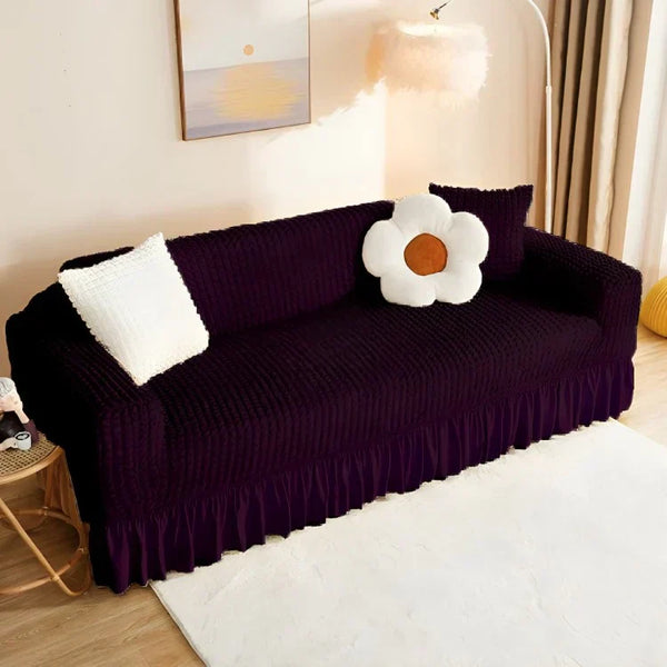 Persian Style Bubble Sofa Cover - Purple