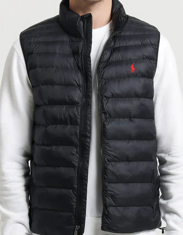 Sleeveless Puffer Jacket Black